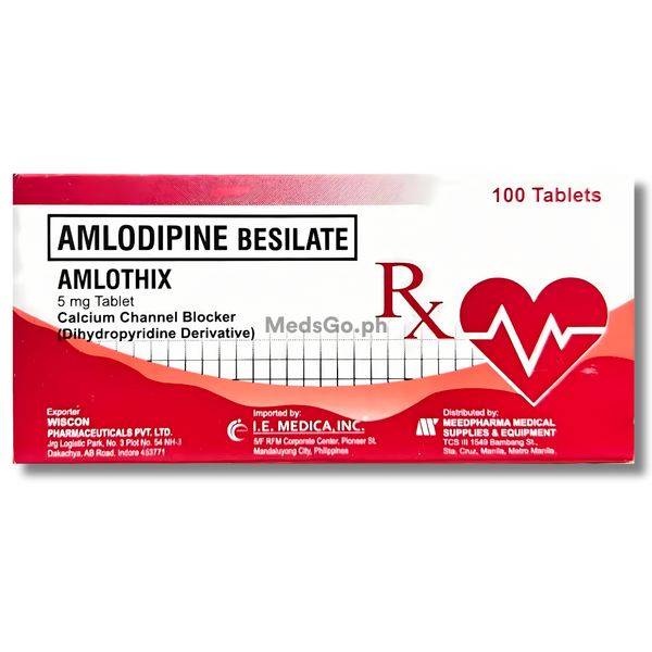 AMLOTHIX Amlodipine 5mg - 1 Tablet, Dosage Strength: 5mg, Drug Packaging: Tablet 1's