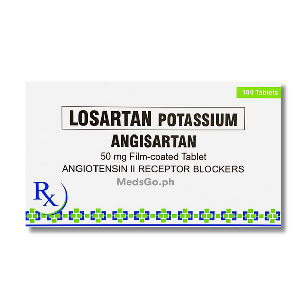 ANGISARTAN Losartan 50mg - 1 Tablet, Dosage Strength: 50mg, Drug Packaging: Film-Coated Tablet 1's