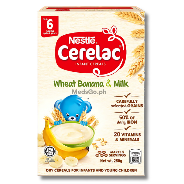 CERELAC Infant Cereals Wheat Banana & Milk 6 months to 2 years 250g