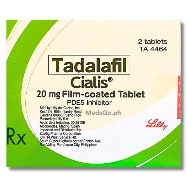 CIALIS Tadalafil 20mg - 1 Tab, Dosage Strength: 20 mg, Drug Packaging: Film-Coated Tablet 1's