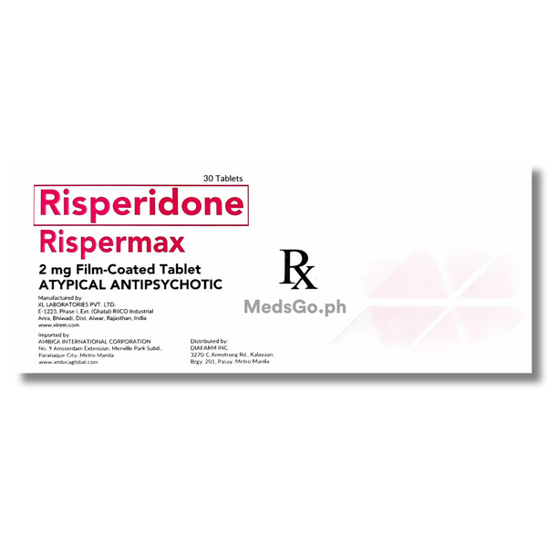 RISPERMAX Risperidone 2mg Film-Coated Tablet 1's