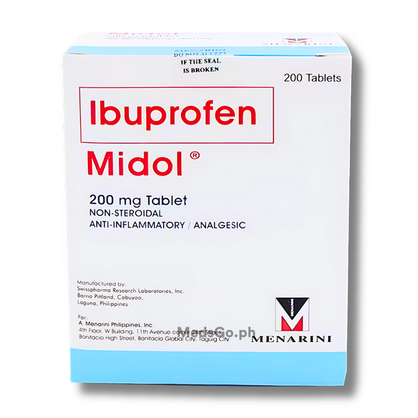 MIDOL Ibuprofen 200mg 10 Tabs price in the Philippines MedsGo Pharmacy