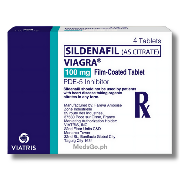 VIAGRA Sildenafil 100mg - 1 Tablet, Dosage Strength: 100 mg, Drug Packaging: Film-Coated Tablet 1's