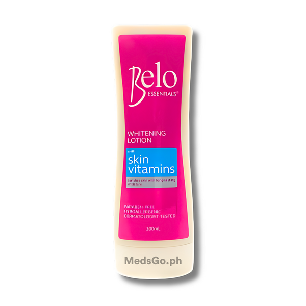 Image of BELO ESSENTIALS WHITENING LOTION WITH SKIN VITAMINS PINK 200ML