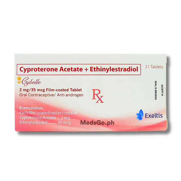 CYBELLE Cyproterone Acetate / Ethinylestradiol 2mg / 35mcg Film-Coated Tablet 21's, Dosage Strength: 2 mg / 35 mcg, Drug Packaging: Film-Coated Tablet 21's