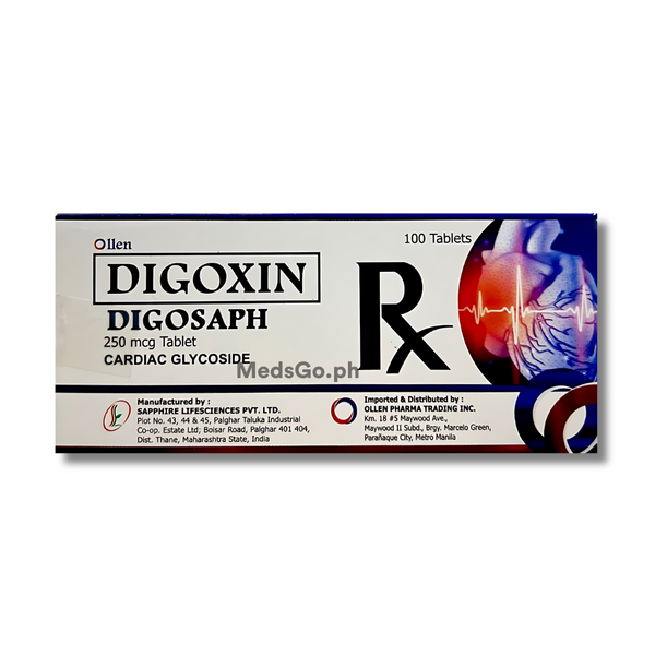 DIGOSAPH Digoxin 250mcg Tablet 1's, Dosage Strength: 250 mcg, Drug Packaging: Tablet 1's