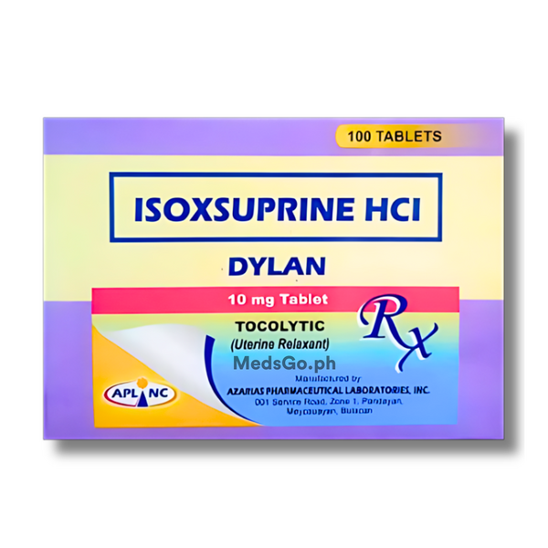 DYLAN Isoxsuprine HCl 10mg Tablet 1's, Dosage Strength: 10 mg, Drug Packaging: Tablet 1's