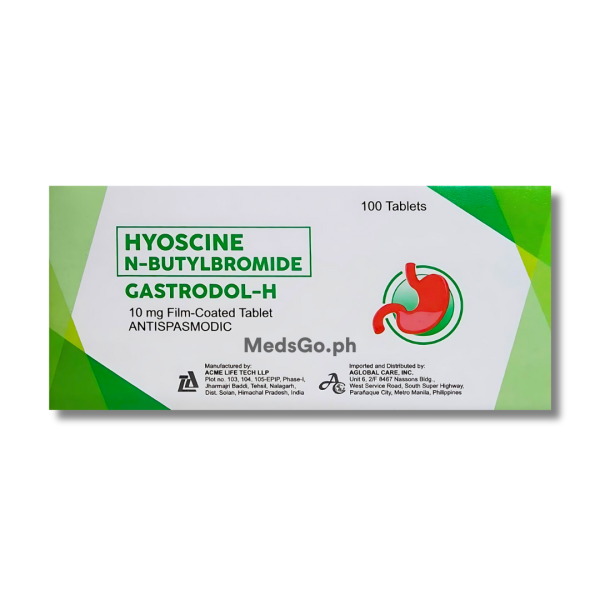 Image of GASTRODOL-H HYOSCINE N-BUTYLBROMIDE 10MG - 10 TABS