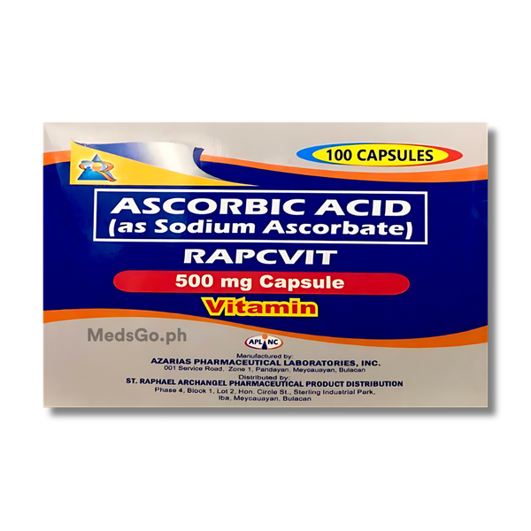 RAPCVIT Ascorbic Acid (Sodium Ascorbate) 500mg Capsule 1's