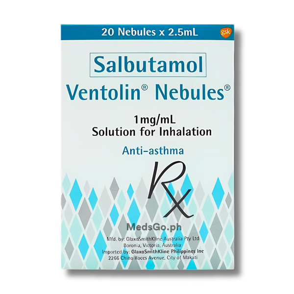 VENTOLIN NEBULES Salbutamol 1mg / ml Solution for Inhalation 1's