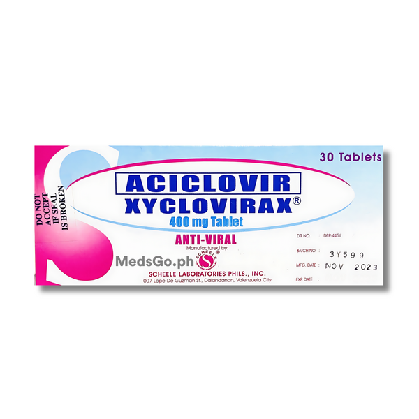 XYCLOVIRAX Aciclovir 400mg Tablet 1's, Dosage Strength: 400mg, Drug Packaging: Tablet 1's