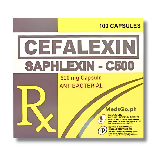 SAPHLEXIN-C500 Cefalexin Monohydrate 500mg Capsule 1's, Dosage Strength: 500 mg, Drug Packaging: Capsule 1's