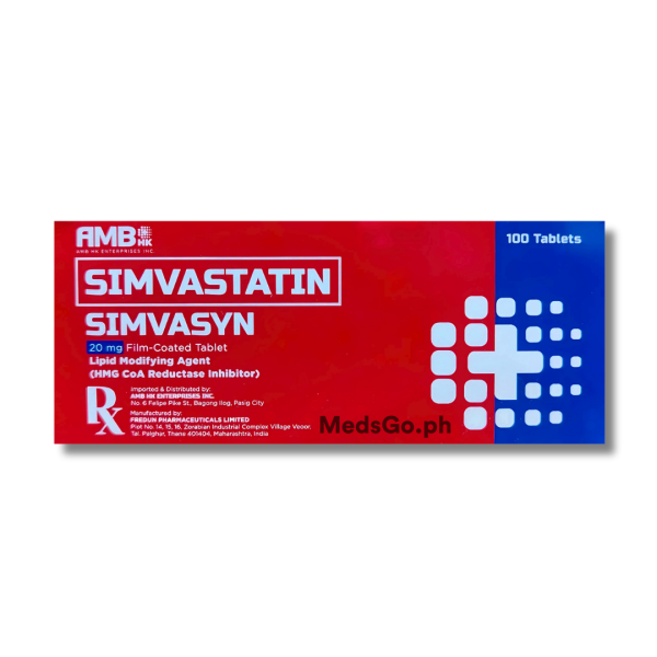 SIMVASYN Simvastatin 20mg Film-Coated Tablet 1's