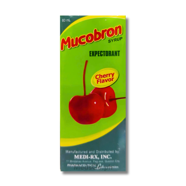 MUCOBRON Syrup 60mL - Guaifenesin / Sodium Citrate 100mg / 300mg price ...