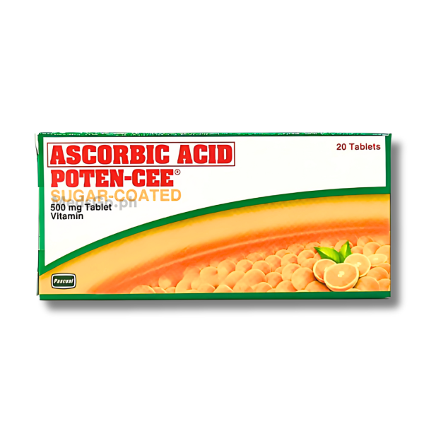 Image of POTEN-CEE ASCORBIC ACID 500MG - 1 SUGAR-COATED TABLET