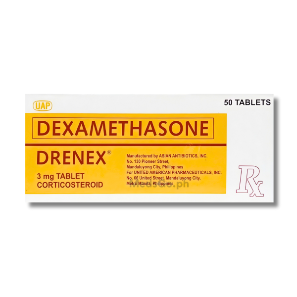 Image of DRENEX DEXAMETHASONE 3MG - 1 TABLET
