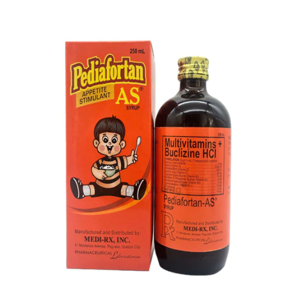 PEDIAFORTANAS Multivitamins / Buclizine Hydrochloride Syrup 250mL