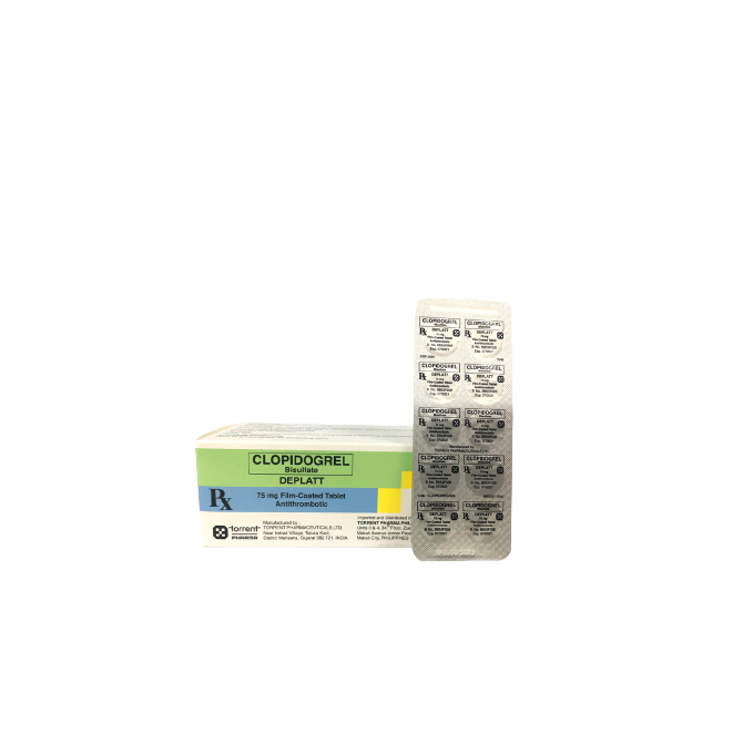 DEPLATT Clopidogrel Bisulfate 75mg Film-Coated Tablet 100's price in ...