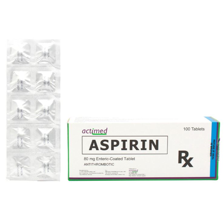 Buy Actimed aspirin 80mg entericcoated tablet 1's online with MedsGo