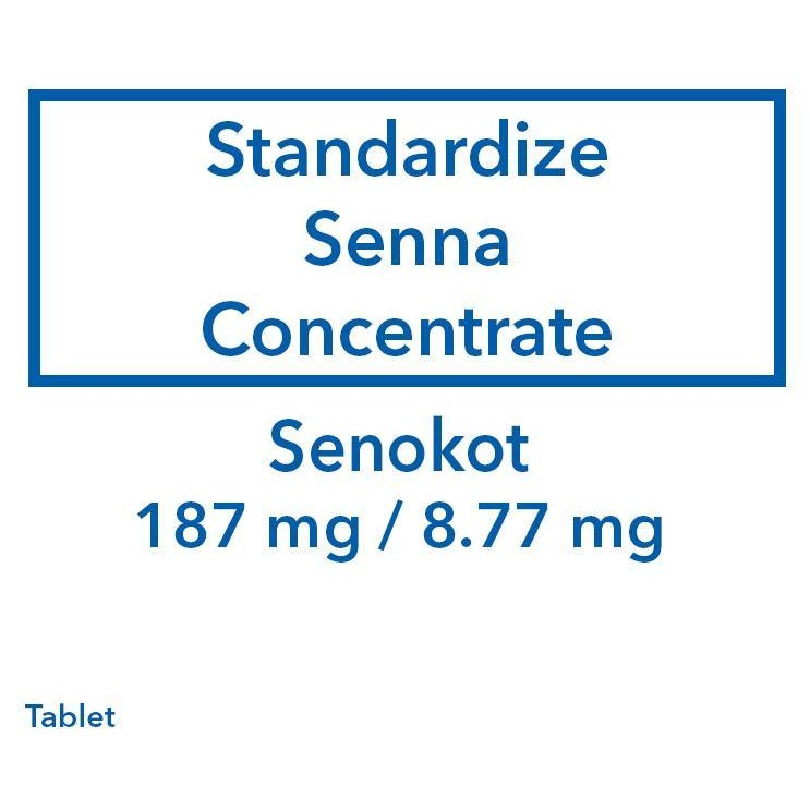 SENOKOT Standardized Senna Concentrate 8.77mg Tablet 100's price in the