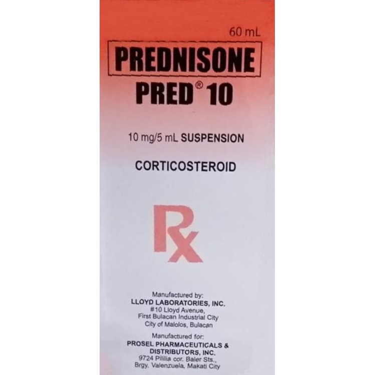 PREND Prednisone 10mg / 5mL Suspension 60mL price in the Philippines ...