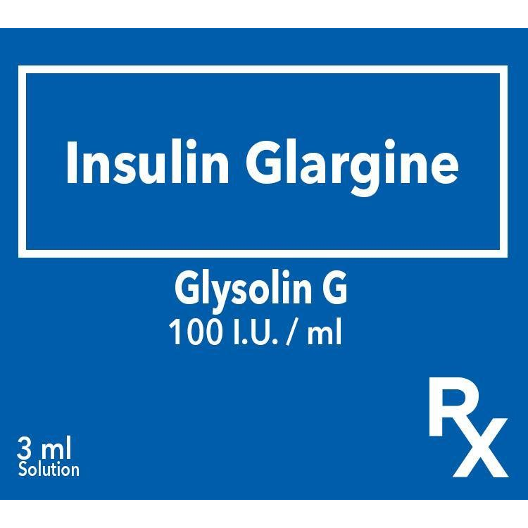 GLYSOLIN G Insulin Glargine 100 IU / mL Solution for SC Injection 3mL