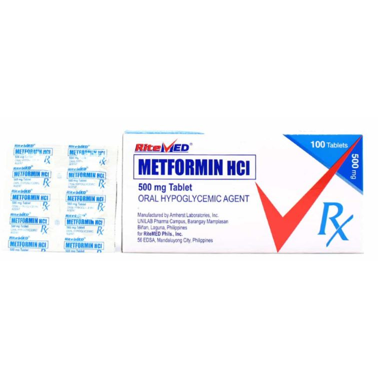 RITEMED Metformin Hydrochloride 500mg Tablet 1's price in the ...
