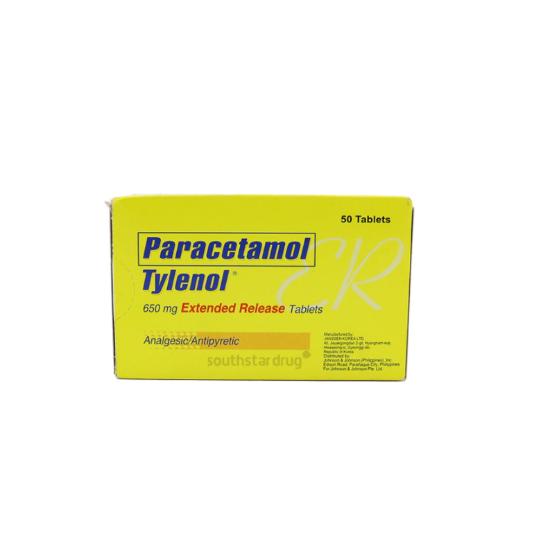 TYLENOL Paracetamol 650mg ExtendedRelease Tablet 20's price in the