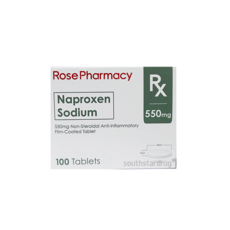 ROSE PHARMACY Naproxen Sodium 550mg FilmCoated Tablet 100's price in
