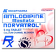 Image of NORVATROL AMLODIPINE 5MG - 1 BOX X 100 TABS