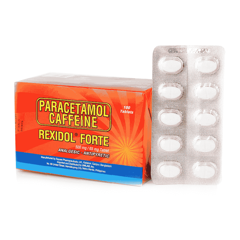 REXIDOL FORTE Paracetamol / Caffeine 500mg / 65mg Tablet 1's price in ...