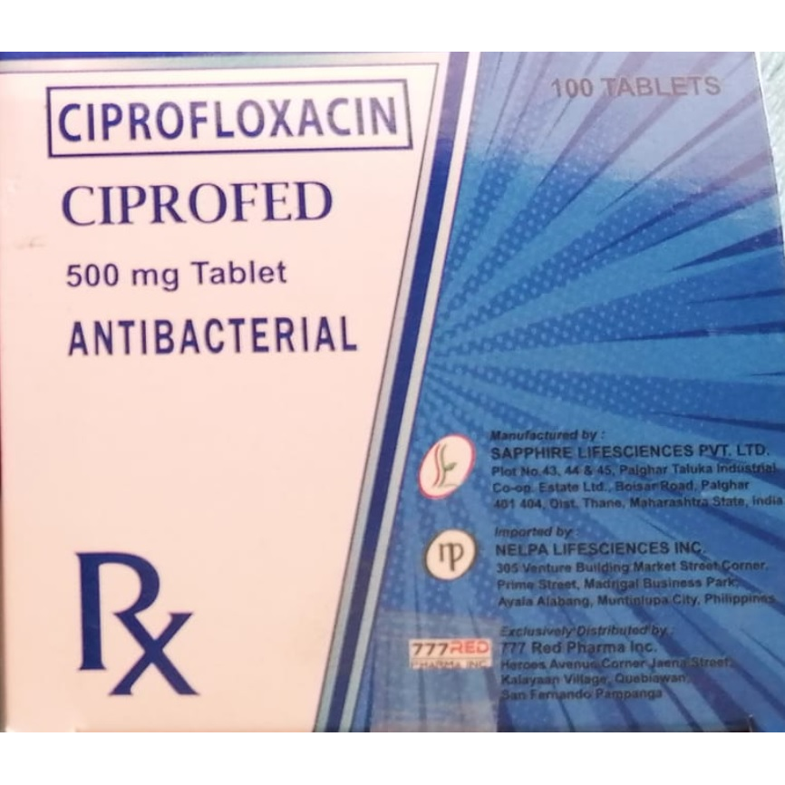CIPROFED Ciprofloxacin 500mg Tablet 100's price in the Philippines ...